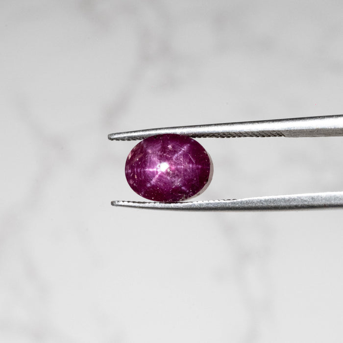 Star Ruby 6.10 ct 9x7mm - InnerVision Crystals