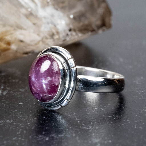 Star Ruby Ring 10x7mm Size 6 - InnerVision Crystals