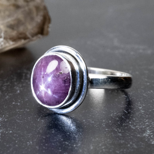 Star Ruby Ring 11x9mm Size 10 - InnerVision Crystals