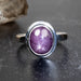 Star Ruby Ring 11x9mm Size 10 - InnerVision Crystals