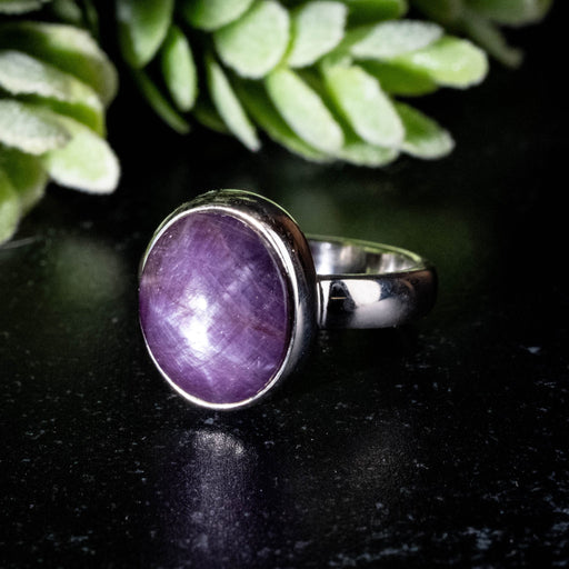 Star Ruby Ring 11x9mm Size 4 - InnerVision Crystals
