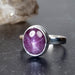 Star Ruby Ring 11x9mm Size 8 - InnerVision Crystals
