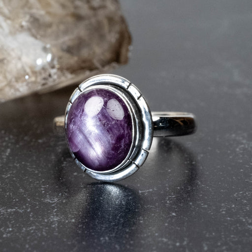 Star Ruby Ring 11x9mm Size 9 - InnerVision Crystals