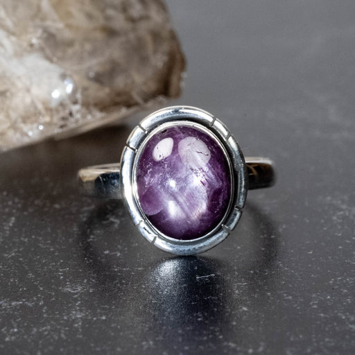 Star Ruby Ring 11x9mm Size 9 - InnerVision Crystals