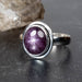 Star Ruby Ring 12x10mm Size 9 - InnerVision Crystals