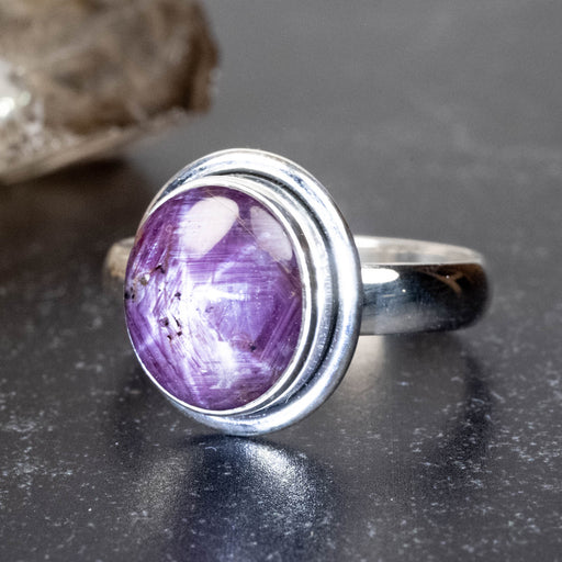 Star Ruby Ring 13x11mm Size 11 - InnerVision Crystals