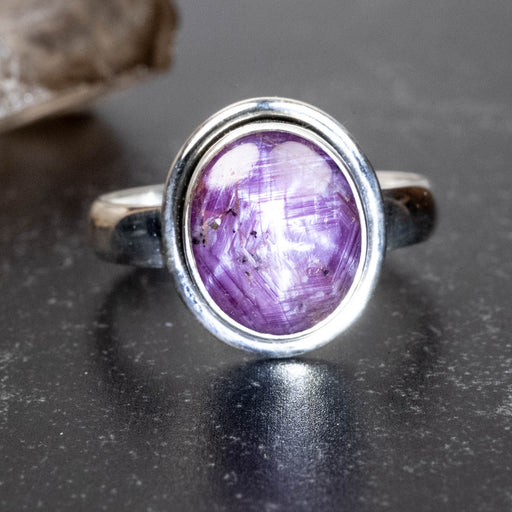 Star Ruby Ring 13x11mm Size 11 - InnerVision Crystals