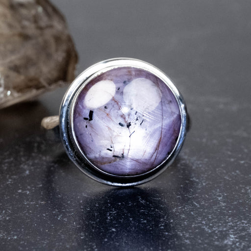 Star Ruby Ring 15mm Size 11 - InnerVision Crystals