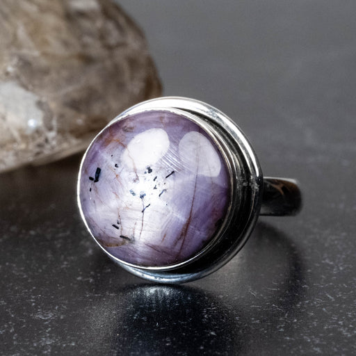 Star Ruby Ring 15mm Size 11 - InnerVision Crystals