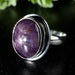 Star Ruby Ring 16x12mm Size 11 - InnerVision Crystals