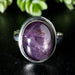 Star Ruby Ring 16x12mm Size 11 - InnerVision Crystals