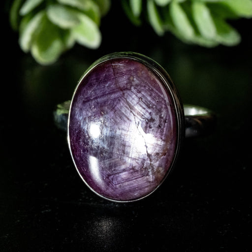 Star Ruby Ring 17x13mm Size 9 - InnerVision Crystals