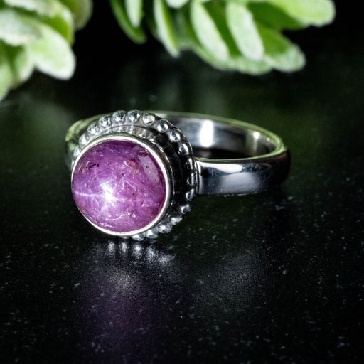 Star Ruby Ring 7.5mm Size 7 - InnerVision Crystals