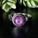 Star Ruby Ring 8.5mm Size 7 - InnerVision Crystals