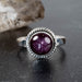 Star Ruby Ring 8mm Size 4 - InnerVision Crystals