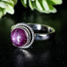 Star Ruby Ring 8mm Size 8 - InnerVision Crystals