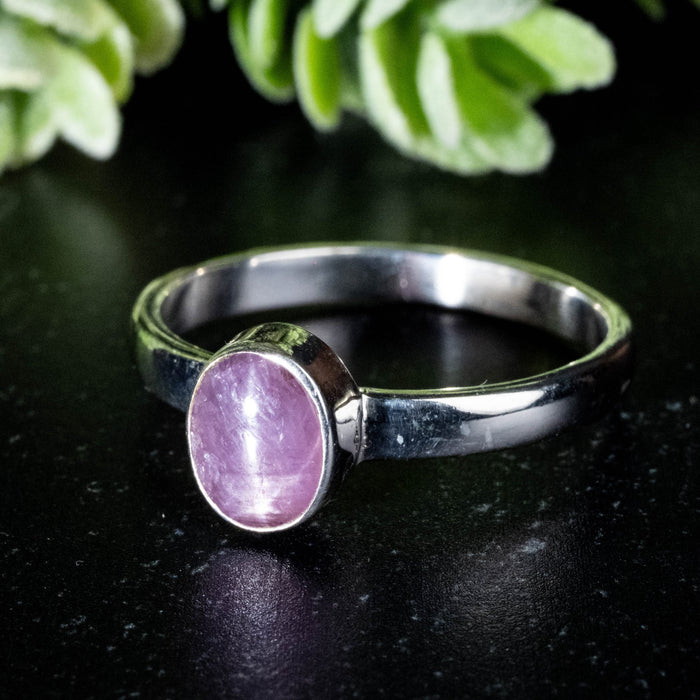 Star Ruby Ring 8x6mm Size 11 - InnerVision Crystals