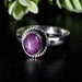 Star Ruby Ring 8x6mm Size 8 - InnerVision Crystals