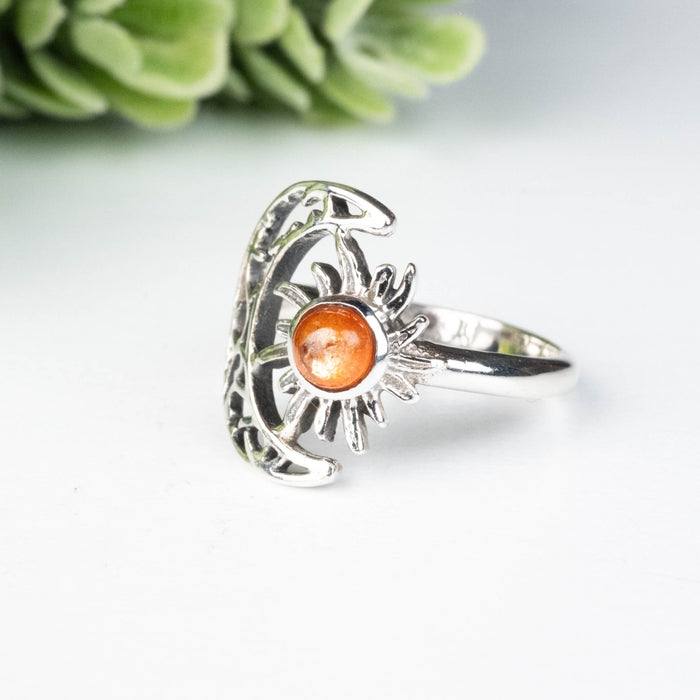 Sunstone Ring 4.5mm Size 5 - InnerVision Crystals