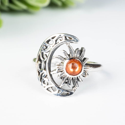 Sunstone Ring 4.5mm Size 5 - InnerVision Crystals