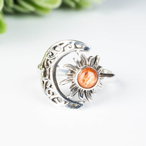 Sunstone Ring 4.5mm Size 5 - InnerVision Crystals