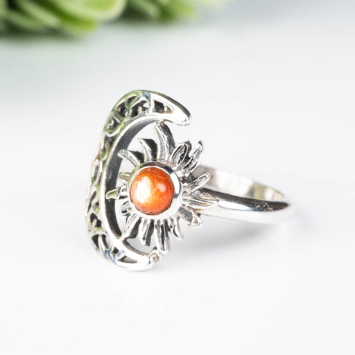 Sunstone Ring 4.5mm Size 5 - InnerVision Crystals