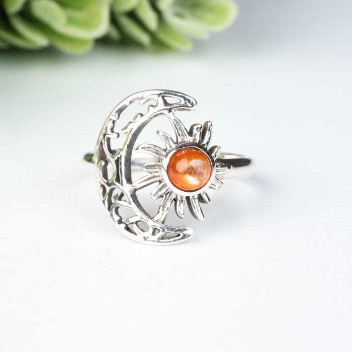 Sunstone Ring 4.5mm Size 5 - InnerVision Crystals