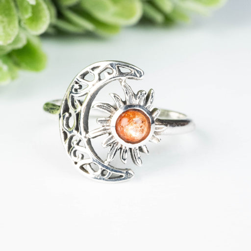 Sunstone Ring 4.5mm Size 8 - InnerVision Crystals