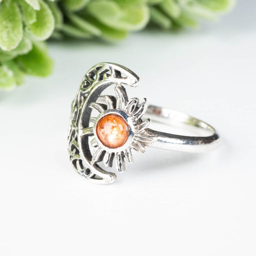 Sunstone Ring 4.5mm Size 8 - InnerVision Crystals