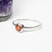 Sunstone Ring 4mm Size 9 .925 Silver - InnerVision Crystals