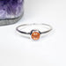 Sunstone Ring 4mm Size 9 .925 Silver - InnerVision Crystals