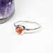 Sunstone Ring 5mm Size 5 .925 Silver - InnerVision Crystals