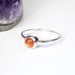 Sunstone Ring 5mm Size 7 .925 Silver - InnerVision Crystals