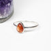 Sunstone Ring 7x4mm Size 6 .925 Silver - InnerVision Crystals