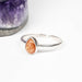 Sunstone Ring 7x4mm Size 7 .925 Silver - InnerVision Crystals