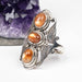 Sunstone Ring 7x5mm Size 10 .925 Silver - InnerVision Crystals
