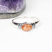 Sunstone Ring 7x5mm Size 7 .925 Silver - InnerVision Crystals