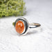 Sunstone Ring 7x5mm Size 7 .925 Silver - InnerVision Crystals