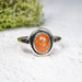 Sunstone Ring 7x5mm Size 7 .925 Silver - InnerVision Crystals