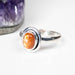 Sunstone Ring 7x5mm Size 8 .925 Silver - InnerVision Crystals