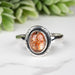 Sunstone Ring 8x6mm Size 7 - InnerVision Crystals