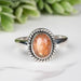 Sunstone Ring 8x6mm Size 7 - InnerVision Crystals