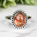 Sunstone Ring 9x7mm Size 4 - InnerVision Crystals