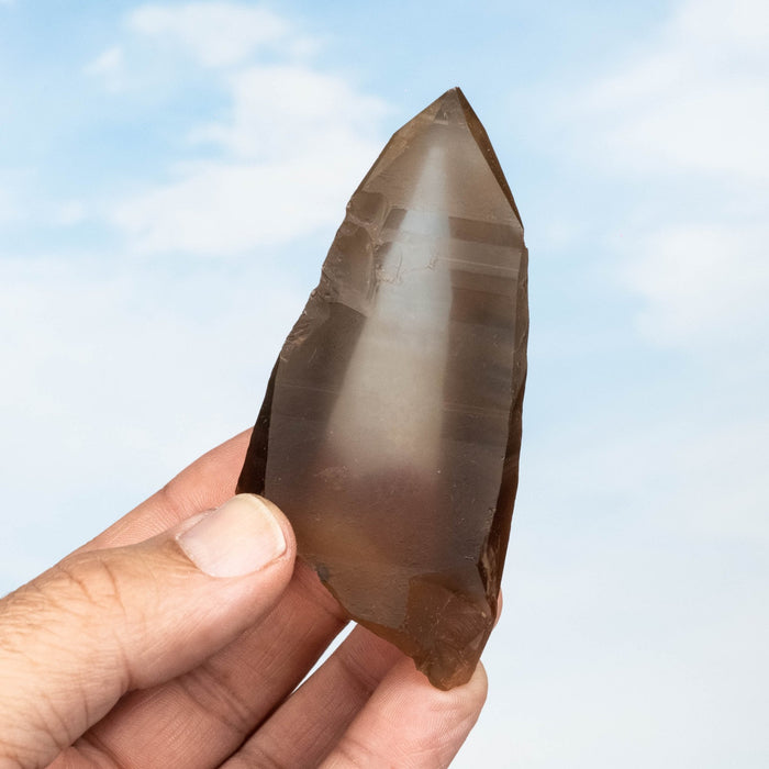 Tangerine Lemurian Seed Quartz Crystal 114 g 93x43mm - InnerVision Crystals