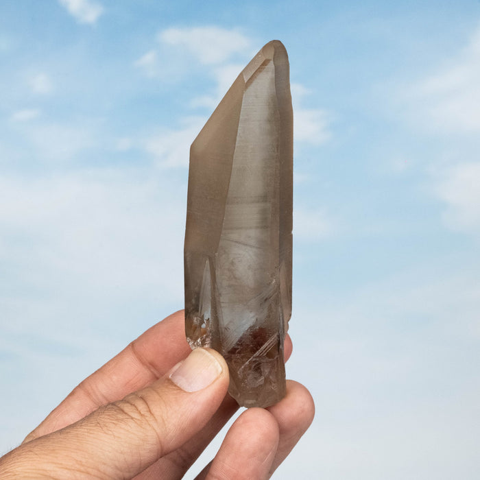 Tangerine Lemurian Seed Quartz Crystal 137 g 114x34mm - InnerVision Crystals