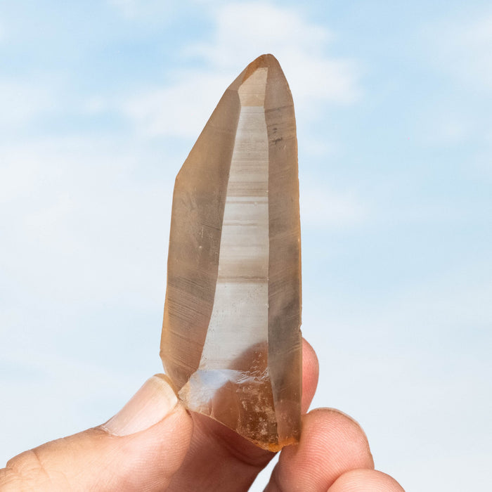 Tangerine Lemurian Seed Quartz Crystal 49 g 75x26mm - InnerVision Crystals