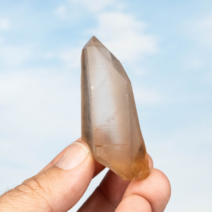 Tangerine Lemurian Seed Quartz Crystal 51 g 53x34mm - InnerVision Crystals