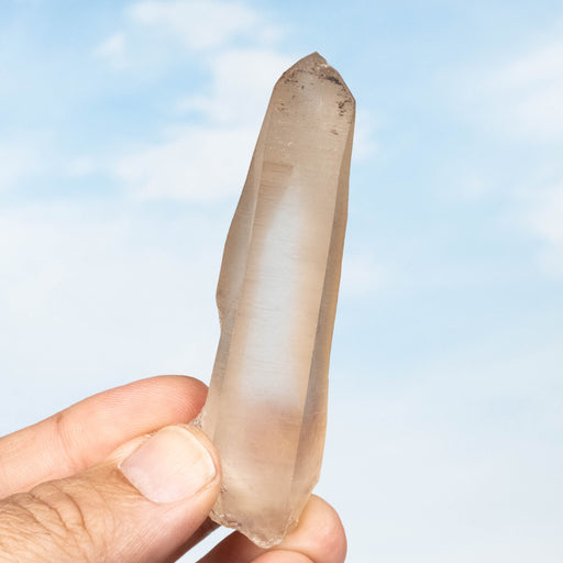 Tangerine Lemurian Seed Quartz Crystal 54 g 87x28mm - InnerVision Crystals
