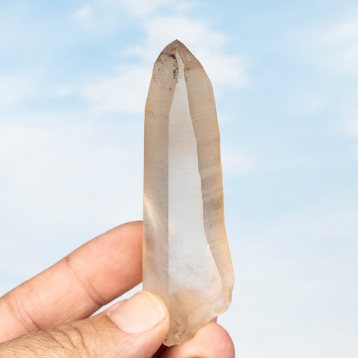 Tangerine Lemurian Seed Quartz Crystal 54 g 87x28mm - InnerVision Crystals