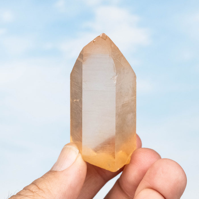 Tangerine Lemurian Seed Quartz Crystal 55 g 64x31mm - InnerVision Crystals